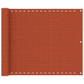 Vidaxl balkonscherm 75x500 cm hdpe oranje