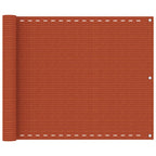 Vidaxl balkonscherm 75x600 cm hdpe oranje