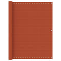Vidaxl balkonscherm 120x500 cm hdpe oranje