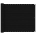 VidaXL Balkonscherm 75x300 cm HDPE zwart