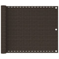 VidaXL Balkonscherm 75x400 cm HDPE bruin