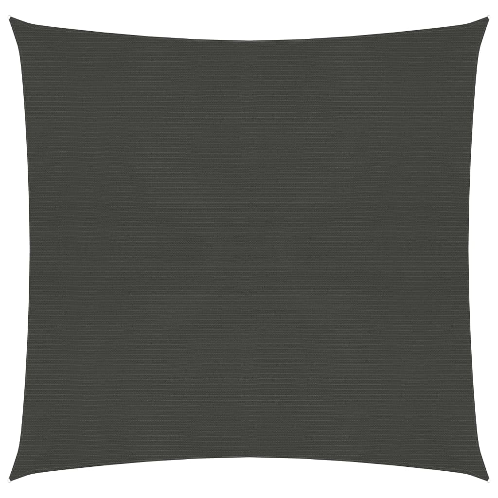 VidaXL Zonnezeil 160 g/m² 3x3 m HDPE antracietkleurig