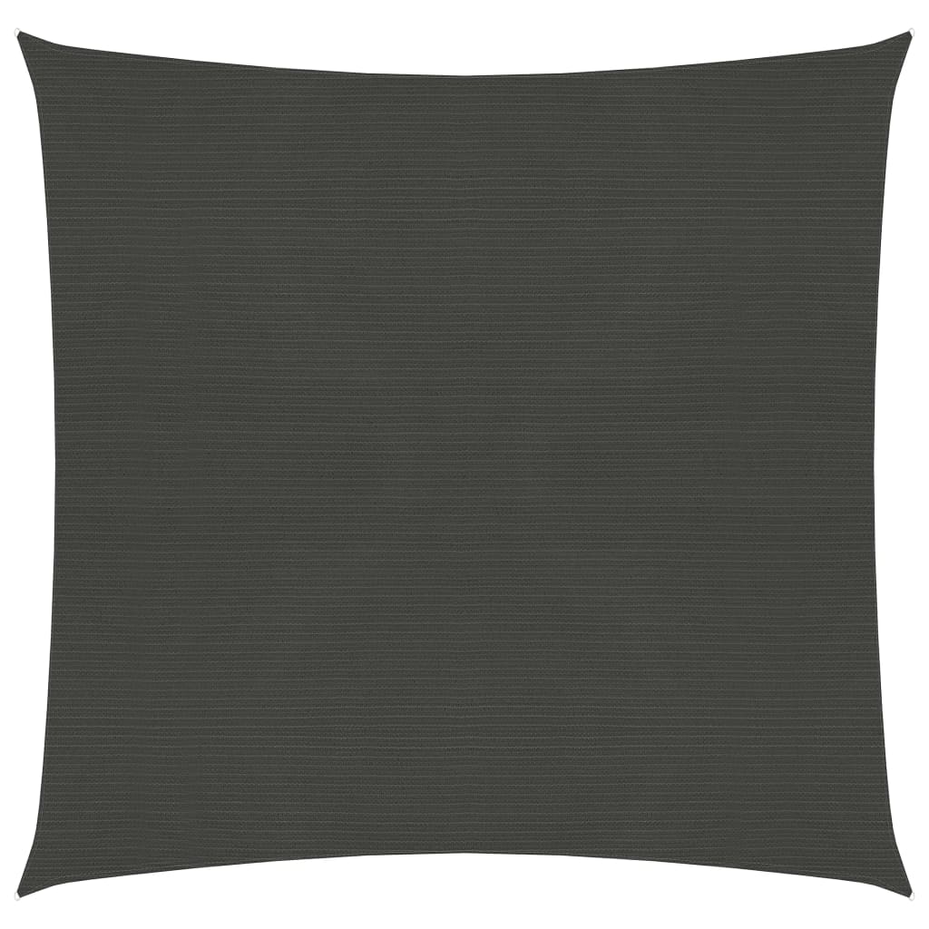 VidaXL Zonnezeil 160 g/m² 4,5x4,5 m HDPE antracietkleurig