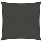 VidaXL Zonnezeil 160 g/m² 7x7 m HDPE antracietkleurig