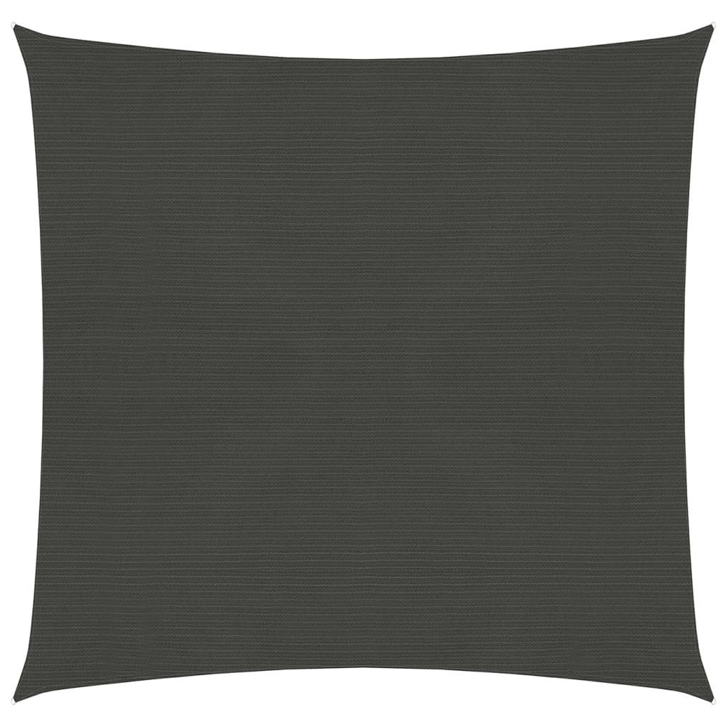 VidaXL Zonnezeil 160 g/m² 7x7 m HDPE antracietkleurig