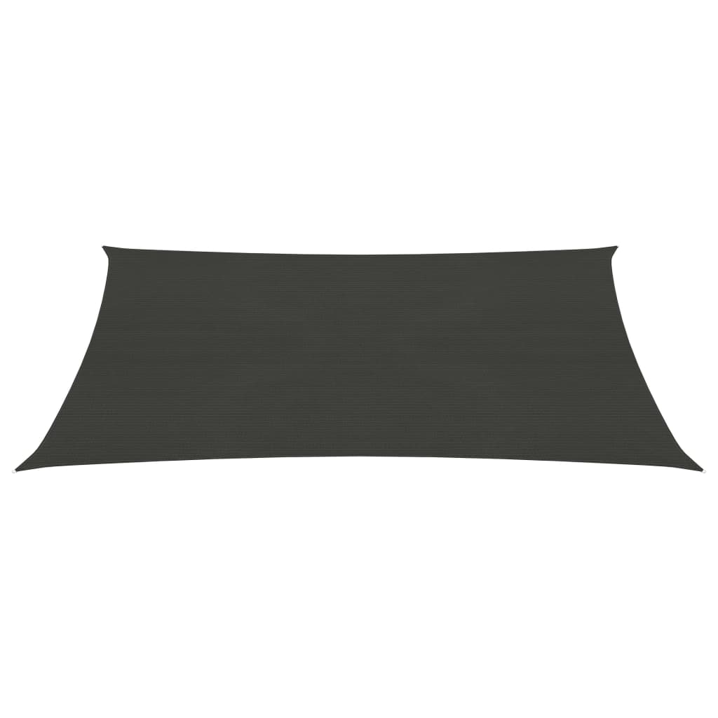 VidaXL Zonnescherm 2x3,5 m HDPE antracietkleurig