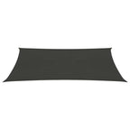 VidaXL Zonnezeil 160 g/m² 2x5 m HDPE antracietkleurig