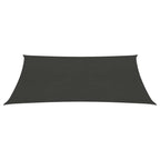 VidaXL Zonnezeil 160 g/m² 2,5x3 m HDPE antracietkleurig