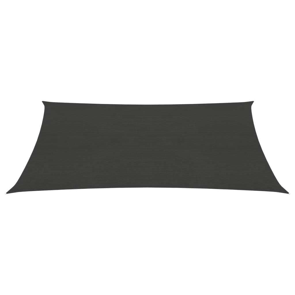 VidaXL Zonnezeil 160 g/m² 2,5x3,5 m HDPE antracietkleurig