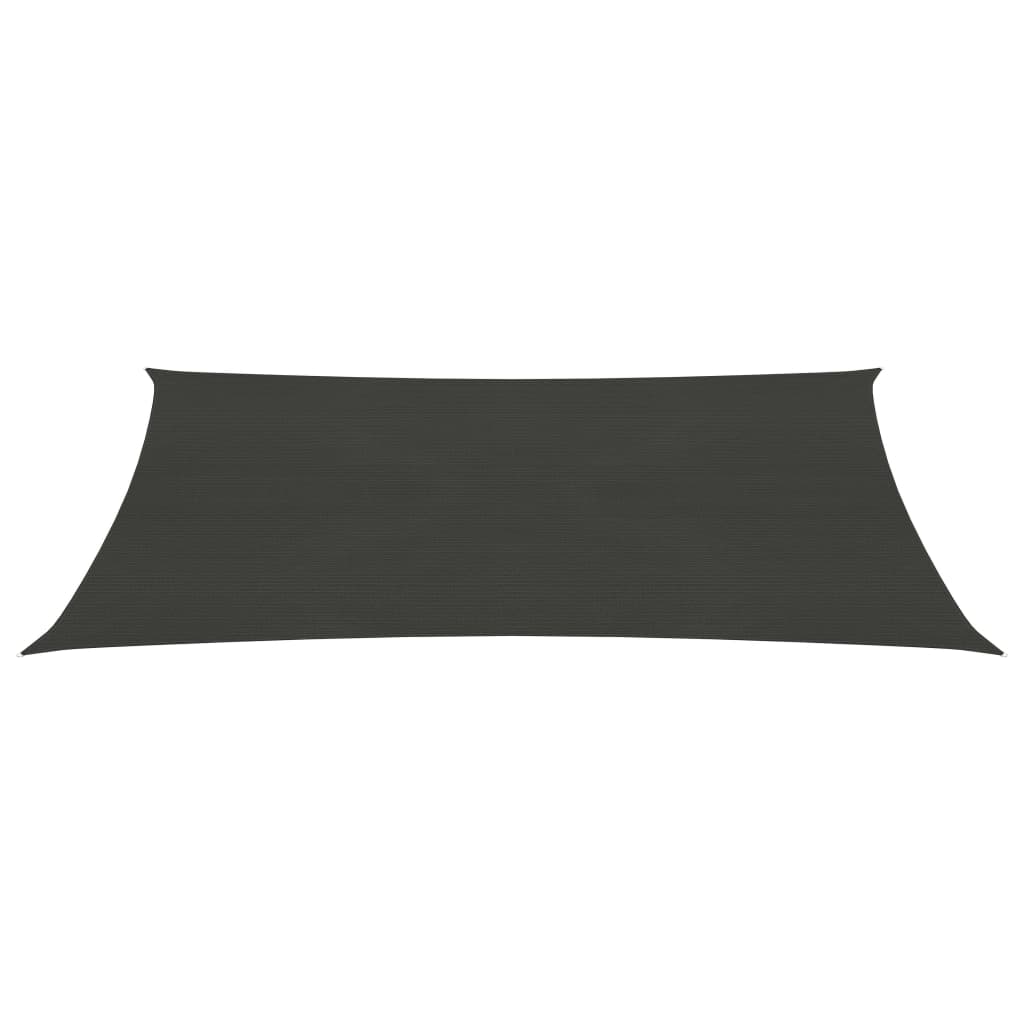 VidaXL Zonnezeil 160 g/m² 3x4,5 m HDPE antracietkleurig