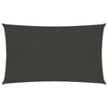 VidaXL Zonnezeil 160 g/m² 3x6 m HDPE antracietkleurig