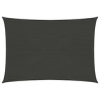 VidaXL Zonnezeil 160 g/m² 3,5x4,5 m HDPE antracietkleurig