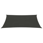 VidaXL Zonnezeil 160 g/m² 3,5x4,5 m HDPE antracietkleurig