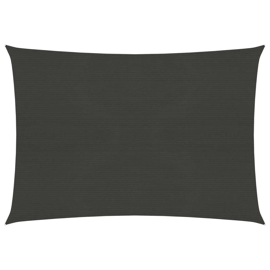 Vidaxl zonnezeil 160 g m² 5x6 m hdpe antracietkleurig