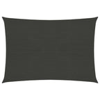 Vidaxl zonnezeil 160 g m² 5x6 m hdpe antracietkleurig