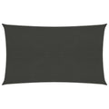 VidaXL Zonnezeil 160 g/m² 5x8 m HDPE antracietkleurig