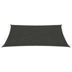 VidaXL Zonnezeil 160 g/m² 6x7 m HDPE antracietkleurig