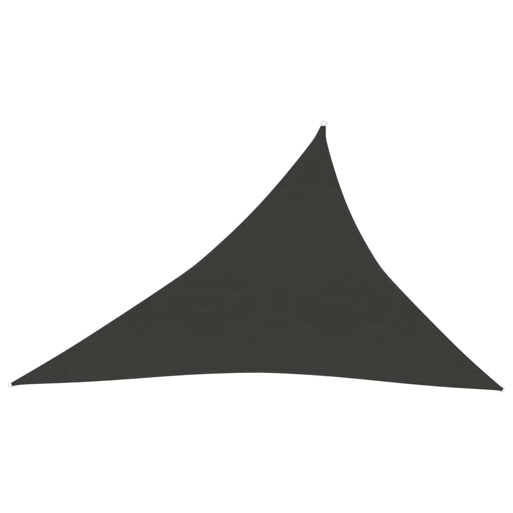 VidaXL Zonnezeil 160 g/m² 3x4x5 m HDPE antracietkleurig
