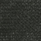 VidaXL Zonnezeil 160 g/m² 3,5x3,5x4,9 m HDPE antracietkleurig