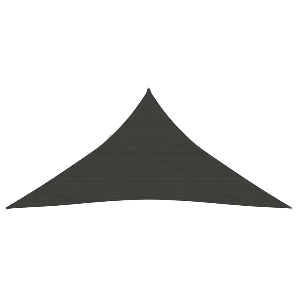 VidaXL Zonnezeil 160 g/m² 5x6x6 m HDPE antracietkleurig