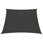 VidaXL Zonnezeil 160 g/m² 3/4x2 m HDPE antracietkleurig