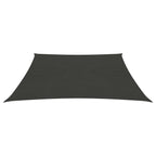 VidaXL Zonnezeil 160 g/m² 3/4x2 m HDPE antracietkleurig