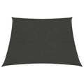 VidaXL Zonnezeil 160 g/m² 4/5x3 m HDPE antracietkleurig