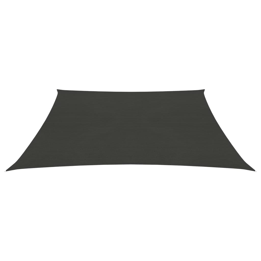 VidaXL Zonnezeil 160 g/m² 4/5x3 m HDPE antracietkleurig