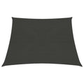 VidaXL Zonnezeil 160 g/m² 4/5x4 m HDPE antracietkleurig