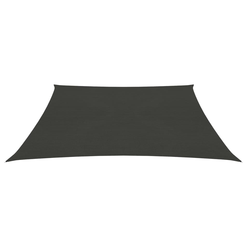 VidaXL Zonnezeil 160 g/m² 4/5x4 m HDPE antracietkleurig