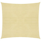 VidaXL Zonnezeil 160 g/m² 2,5x2,5 m HDPE beige