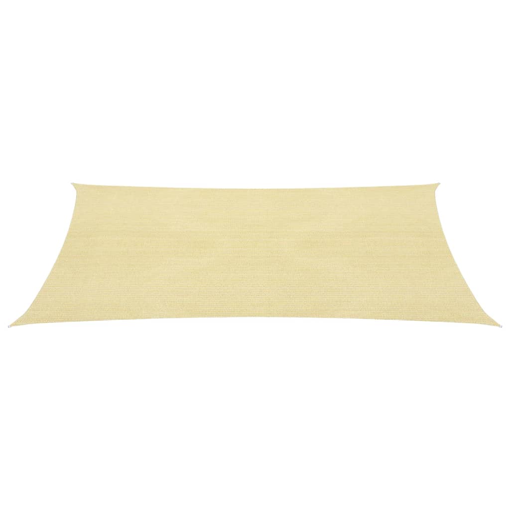 VidaXL Zonnezeil 160 g/m² 4x4 m HDPE beige