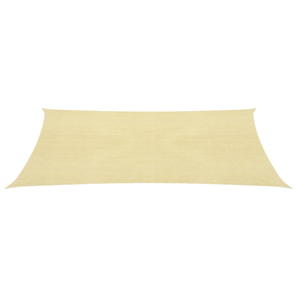 VidaXL Zonnezeil 160 g/m² 2x5 m HDPE beige