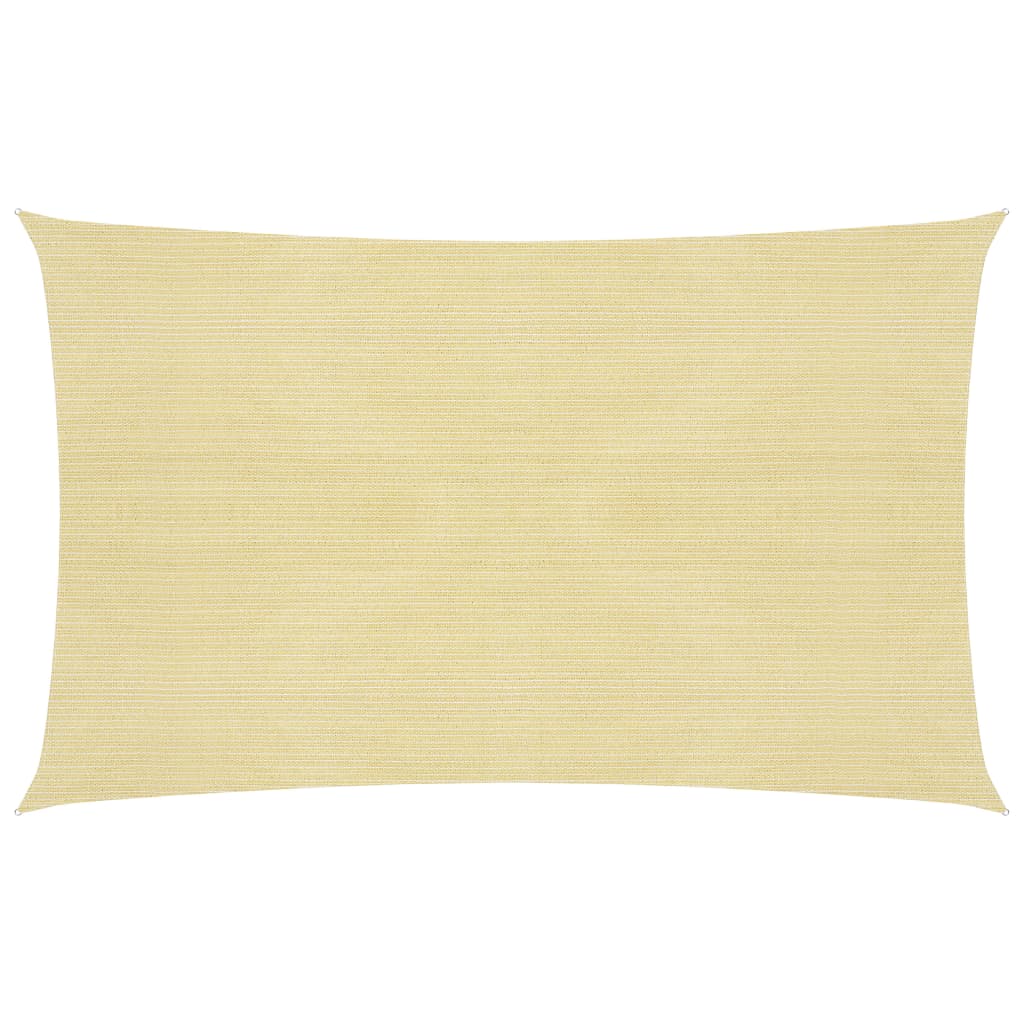 VidaXL Zonnezeil 160 g/m² 3x5 m HDPE beige