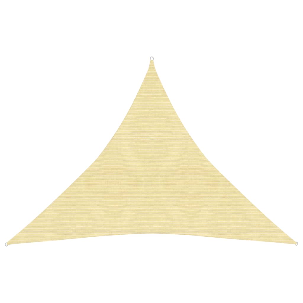 VidaXL Zonnezeil 160 g/m² 3x3x3 m HDPE beige