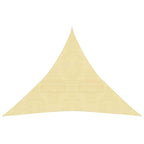 VidaXL Zonnezeil 160 g/m² 3x3x3 m HDPE beige