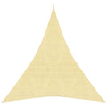 Vidaxl zonnezeil 160 g m² 3x4x4 m hdpe beige
