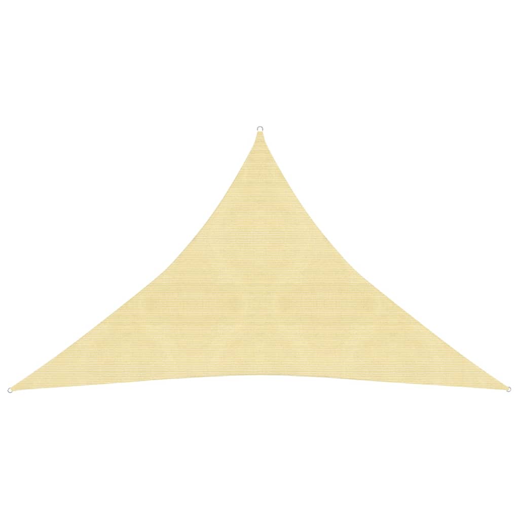 VidaXL Zonnezeil 160 g/m² 3,5x3,5x4,9 m HDPE beige