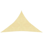 VidaXL Zonnezeil 160 g/m² 3,5x3,5x4,9 m HDPE beige