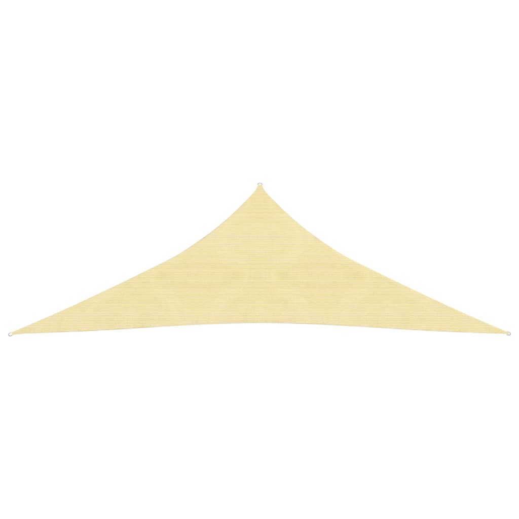VidaXL Zonnezeil 160 g/m² 3,5x3,5x4,9 m HDPE beige
