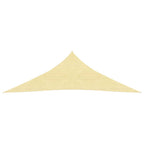 VidaXL Zonnezeil 160 g/m² 3,5x3,5x4,9 m HDPE beige