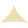 VidaXL Zonnezeil 160 g/m² 4x4x4 m HDPE beige