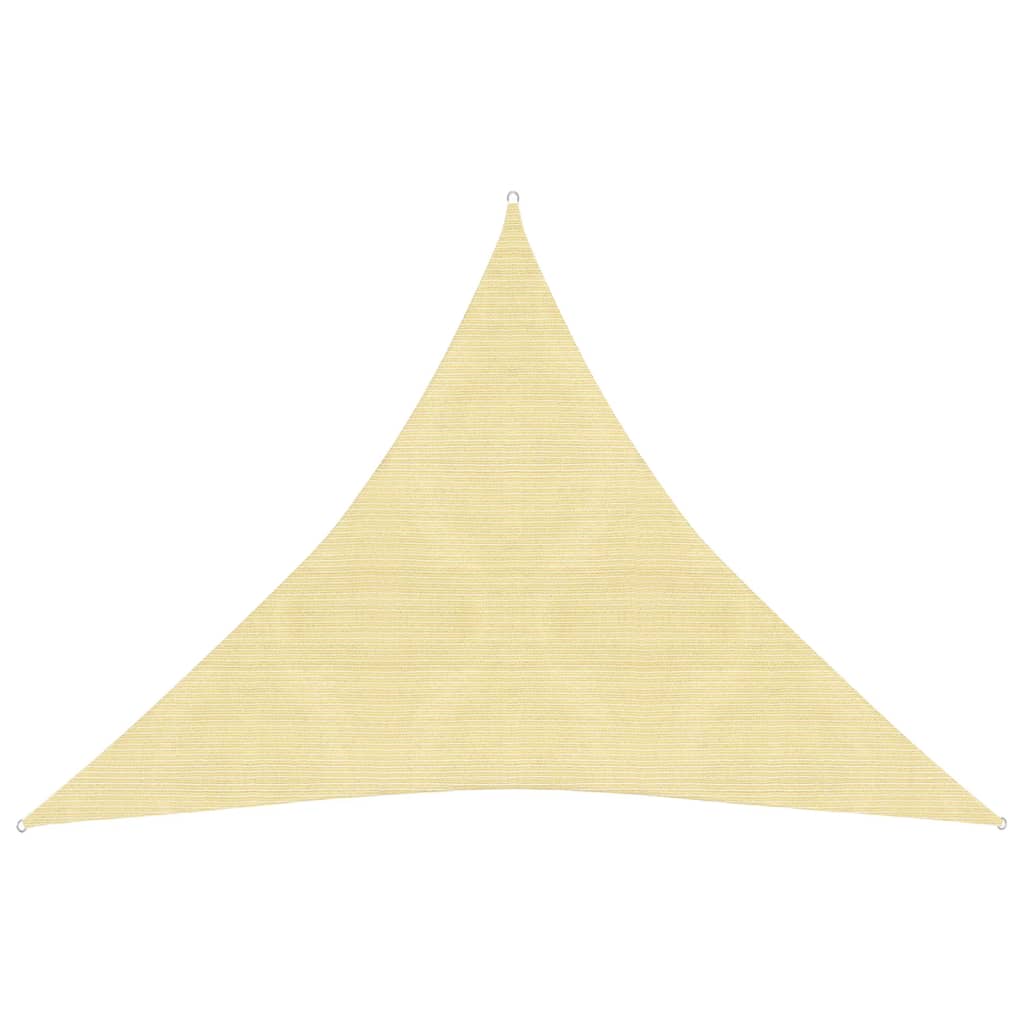 VidaXL Zonnezeil 160 g/m² 4x4x4 m HDPE beige