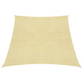 VidaXL Zonnezeil 160 g/m² 3/4x2 m HDPE beige