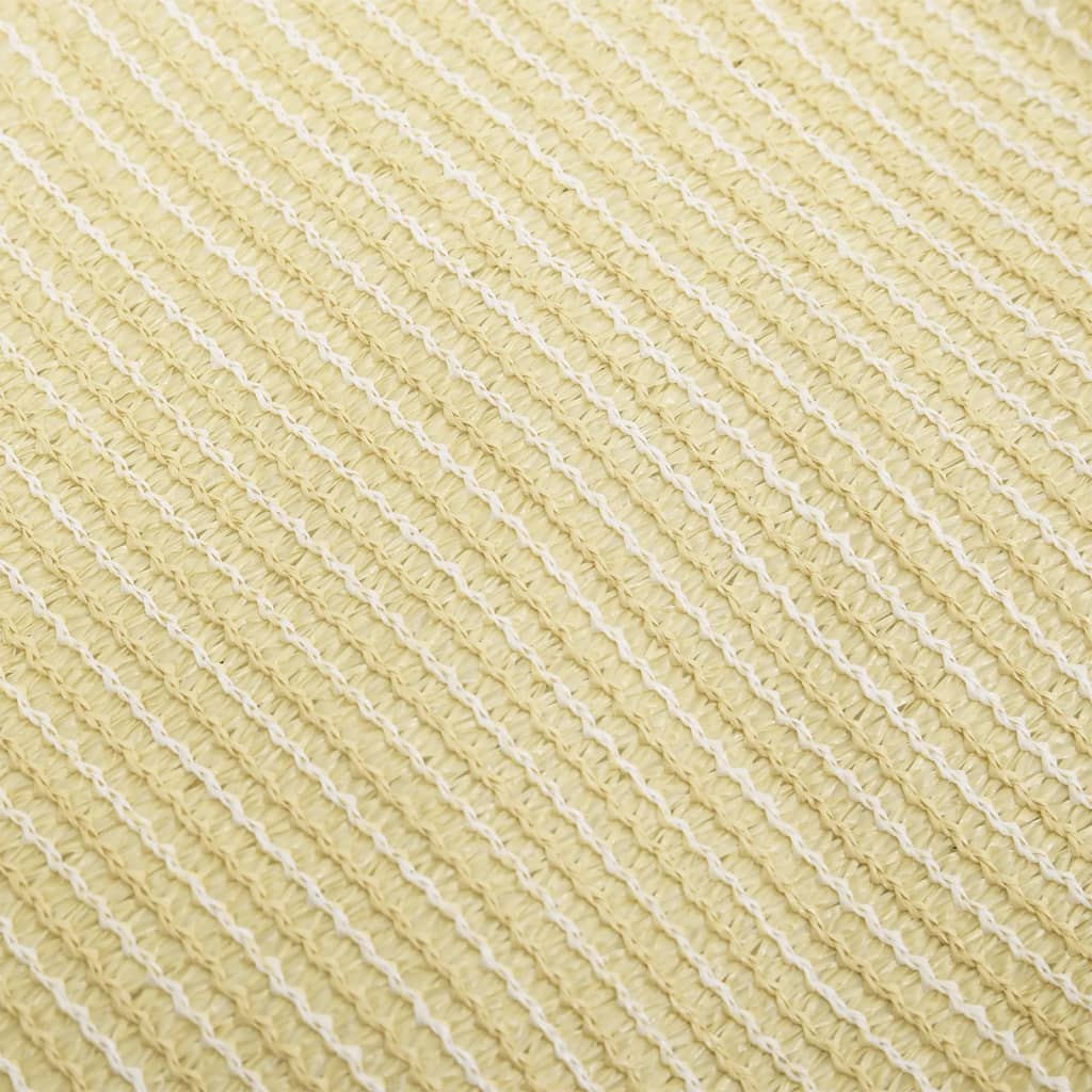 VidaXL Zonnezeil 160 g/m² 3/4x2 m HDPE beige