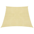 VidaXL Zonnezeil 160 g/m² 3/4x3 m HDPE beige