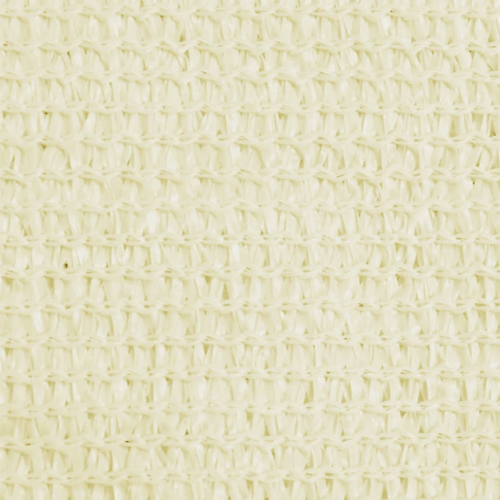 Vidaxl zonnezeil 160 g m² 2,5x2,5 m hdpe crèmekleurig