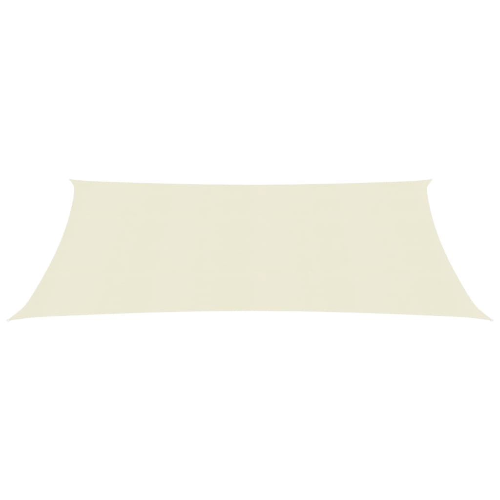 VidaXL Zonnezeil 160 g/m² 4x5 m HDPE crèmekleurig