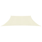 VidaXL Zonnezeil 160 g/m² 4/5x4 m HDPE crèmekleurig