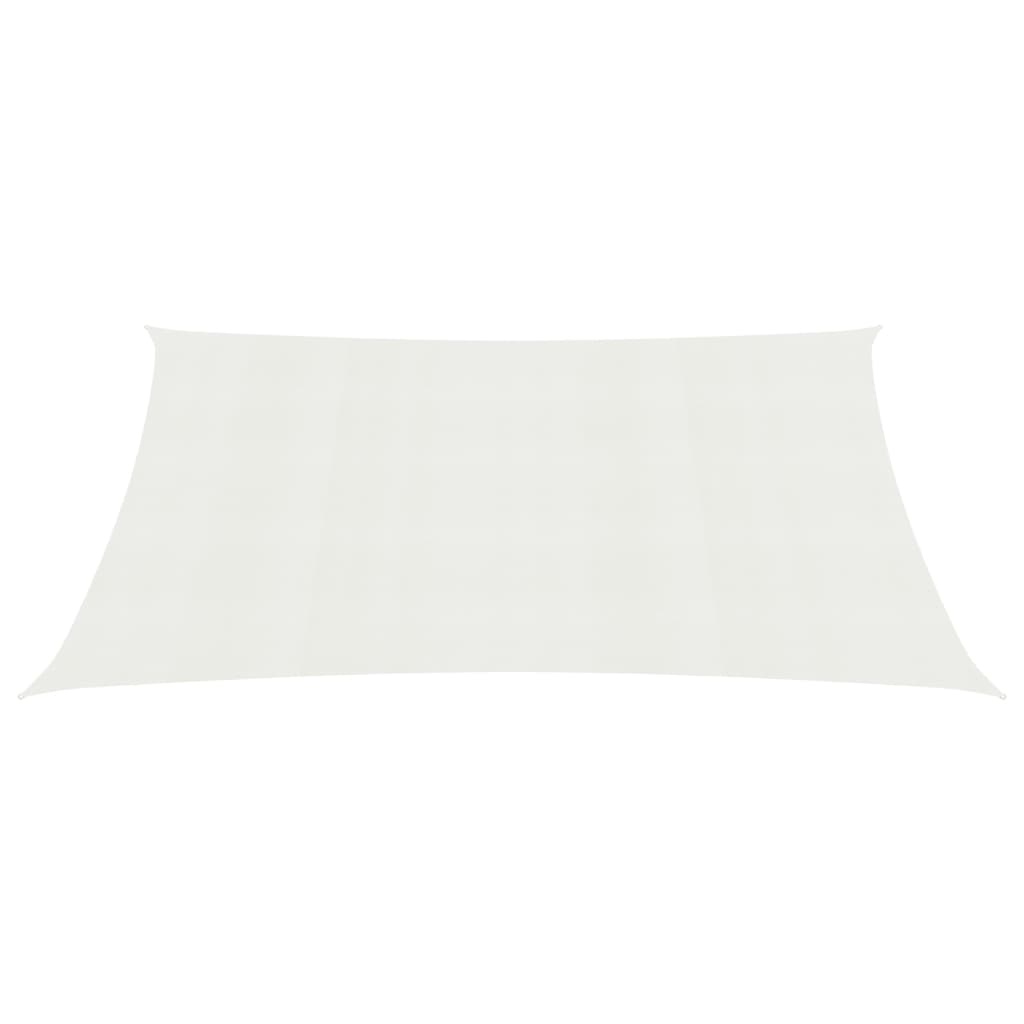 VidaXL Zonnezeil 160 g/m² 3,5x4,5 m HDPE wit